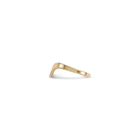 Anell de chevron curvy ample (14K) lateral - Popular Jewelry - Nova York