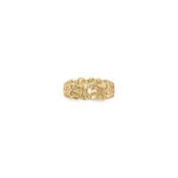 Larĝa Nugget Ring (14K) fronto - Popular Jewelry - Novjorko