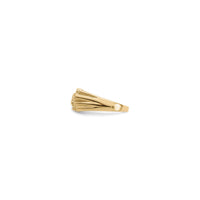 Larĝa Nugget Ring (14K) flanko - Popular Jewelry - Novjorko