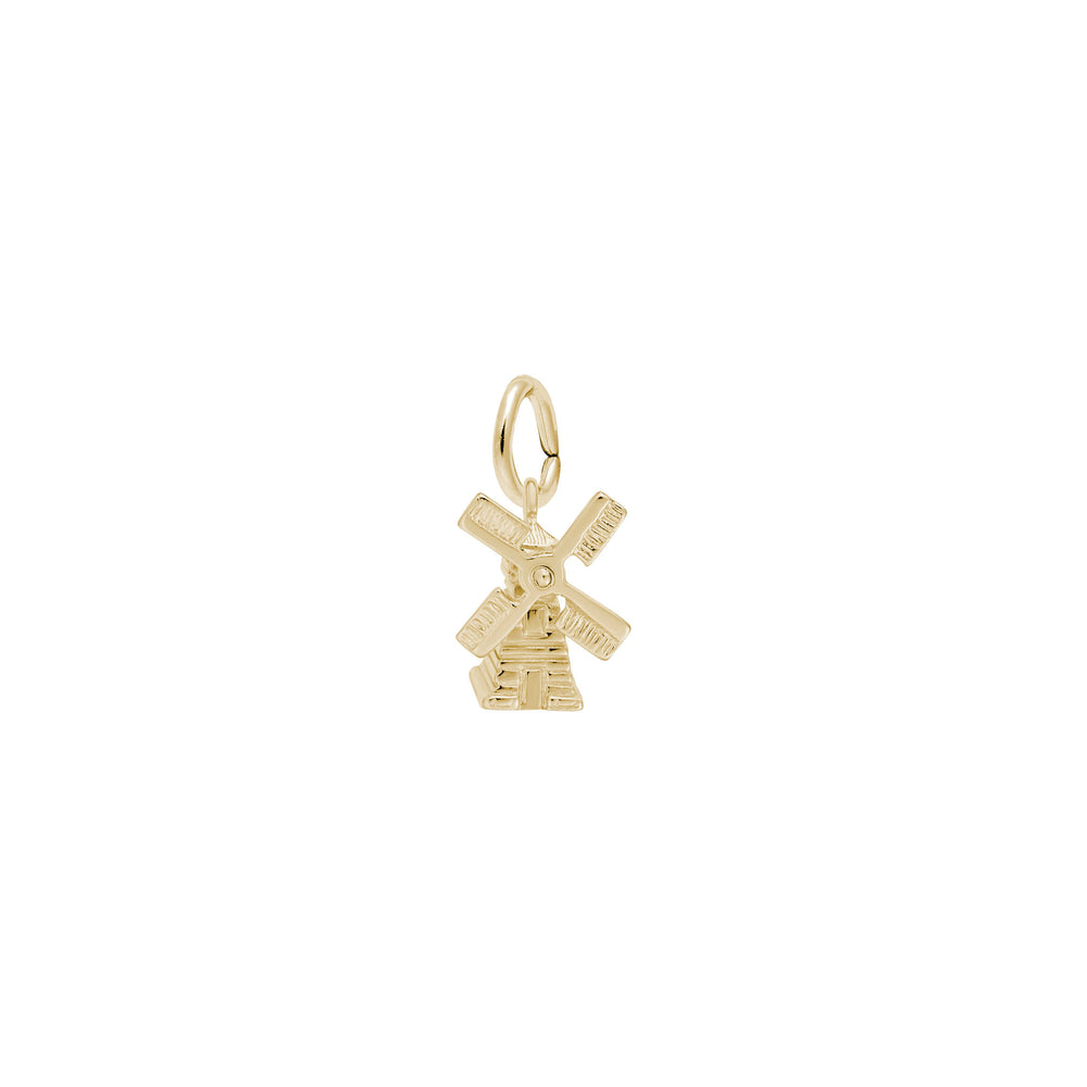 Windmill Charm yellow (14K) main - Popular Jewelry - New York