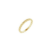 Woven Band yellow (14k) main - Popular Jewelry - New York