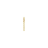 Woven Band yellow (14k) side - Popular Jewelry - New York