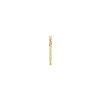 Woven Band yellow (14k) side - Popular Jewelry - New York
