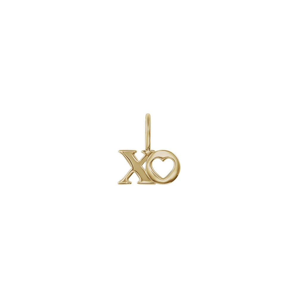 XO Love Pendant (14K) front - Popular Jewelry - New York