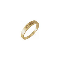 Główny pierścień grawerowany „Zawsze” (14K) - Popular Jewelry - Nowy Jork