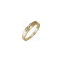 'i love you' Engraved Stackable Ring (14K) main - Popular Jewelry - Њу Јорк