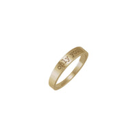 'only you' Engraved Stackable Ring (14K) main - Popular Jewelry - న్యూయార్క్