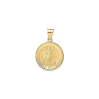 カリダッドデルコブレメダルペンダントラージ（14K）フロント- Popular Jewelry - ニューヨーク