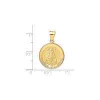 Caridad del Cobre Medal Pendant large (14K) scale - Popular Jewelry - New York