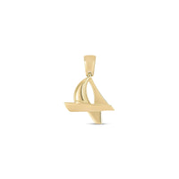 Textured Sailboat Pendant (14K) main - Popular Jewelry - New York
