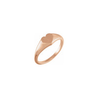 Baby Heart Signet Ring rose (14K) main - Popular Jewelry - New York