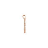 Bambukdan yasalgan yurak konturli atirgul (14K) tomoni - Popular Jewelry - Nyu York