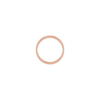 Qaabka Criss Cross Patterned Ring wuxuu kacay (14K) dejinta - Popular Jewelry - New York