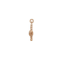 Diamond Cancer Zodiac Pendant rose (14K) side - Popular Jewelry - New York