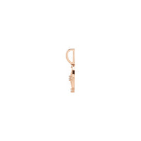 ഡയമണ്ട് കോമ്പസ് പെൻഡന്റ് റോസ് (14K) സൈഡ് - Popular Jewelry - ന്യൂയോര്ക്ക്