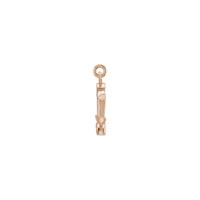 Diamond Libra Zodiac Pendant rose (14K) side - Popular Jewelry - ನ್ಯೂ ಯಾರ್ಕ್