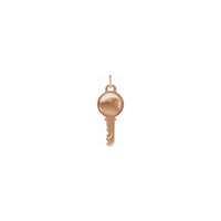 Penjoll de clau gravable rosa (14K) posterior - Popular Jewelry - Nova York