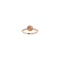 Eye of Providence Stackable Ring rose (14K) front - Popular Jewelry - New York
