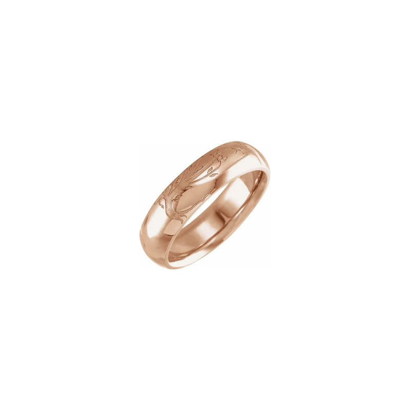 Family Tree Comfort-Fit Ring rose (14K) main - Popular Jewelry - New York