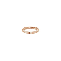 Floral Blossom Eternity Ring Rose (14K) að framan - Popular Jewelry - Nýja Jórvík
