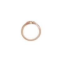Heart Outline Ring rose (14K) setting - Popular Jewelry - New York