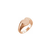 Heart Signet Ring rose (14K) main - Popular Jewelry - New York
