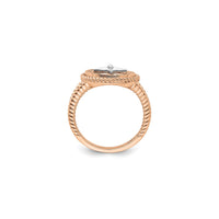 Jūras kompasa virves gredzena roze (14K) iestatījums — Popular Jewelry - Ņujorka