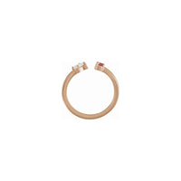 Opal and Pink Tourmaline Open Ring rose (14K) setting - Popular Jewelry - New York