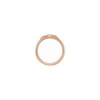 Oval Floral Signet Ring Zobe ya tashi (14K) - Popular Jewelry - New York