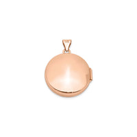 Pink Round Photo Locket (14K) hátul - Popular Jewelry - New York