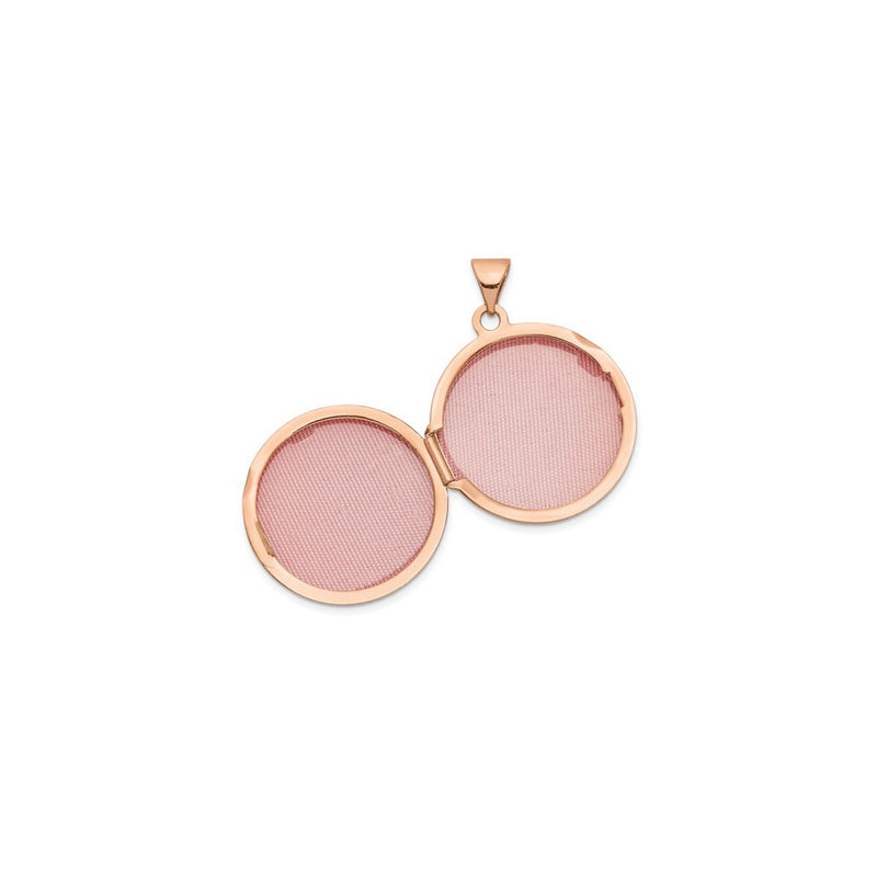 Pink Round Photo Locket (14K) open - Popular Jewelry - New York