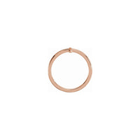Sideways Cross Ring rose (14K) setting - Popular Jewelry - New York