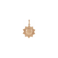 Sun Pendant (Rose 14K) front - Popular Jewelry - New York