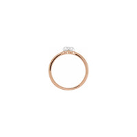 Trinity Cluster Pearl Ring ruža (14K) postavka - Popular Jewelry - Njujork