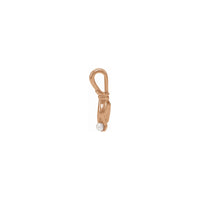 白珍珠佛手吊墜玫瑰 (14K) 側面 - Popular Jewelry - 紐約