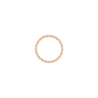 Woven Band rose (14k) setting - Popular Jewelry - New York