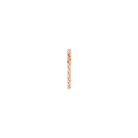 Woven Band rose (14k) side - Popular Jewelry - New York