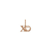 XO Love Pendant rose (14K) front - Popular Jewelry - New York