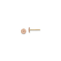 Petite Pink Flower Stud Earrings (14K) main - Popular Jewelry - New York