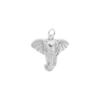 Elephant Head Charm white (14K) main - Popular Jewelry - New York