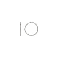 15 ਮਿਲੀਮੀਟਰ ਲਚਕਦਾਰ ਅੰਤਹੀਣ ਹੱਗੀ ਹੂਪ ਮੁੰਦਰਾ (ਵਾਈਟ 14K) ਮੁੱਖ - Popular Jewelry - ਨ੍ਯੂ ਯੋਕ