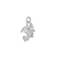 3D Winged Dragon Charm funfun (14K) akọ -rọsẹ - Popular Jewelry - Niu Yoki