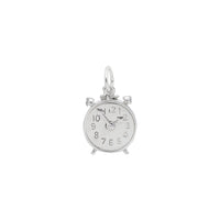 Alarm Clock Charm white (14K) main - Popular Jewelry - New York