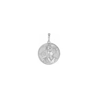 Artemis Coin Pendant ọcha (14K) n'ihu - Popular Jewelry - New York