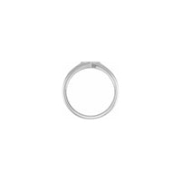 Baby Heart Signet Ring white (14K) setting - Popular Jewelry - New York