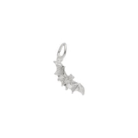Bat Charm white (14K) tilted - Popular Jewelry - New York