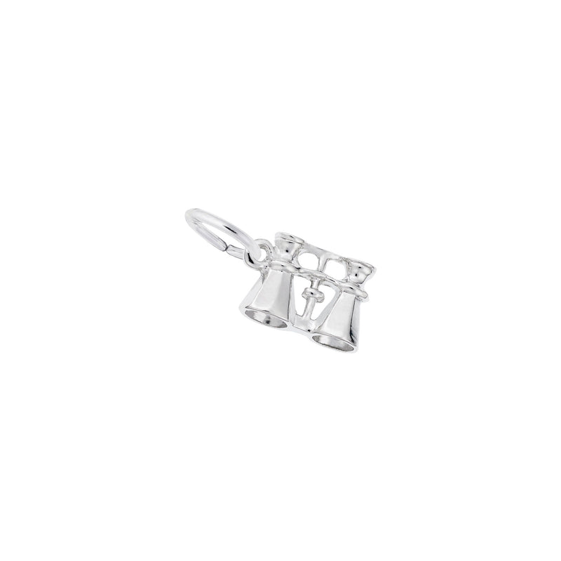 Binoculars Charm white (14K) main - Popular Jewelry - New York