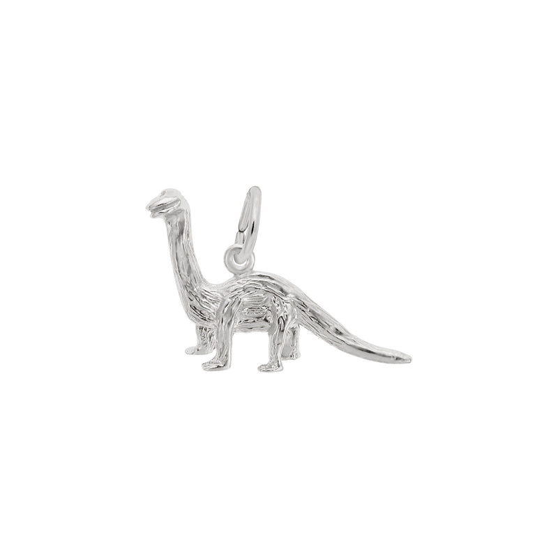 Brontosaurus Carved Charm white (14k) main - Popular Jewelry - New York