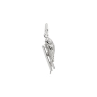 Budgie Charm hvid (14K) hoved - Popular Jewelry - New York