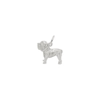 Bulldog Brushed Charm white (14K) main - Popular Jewelry - New York